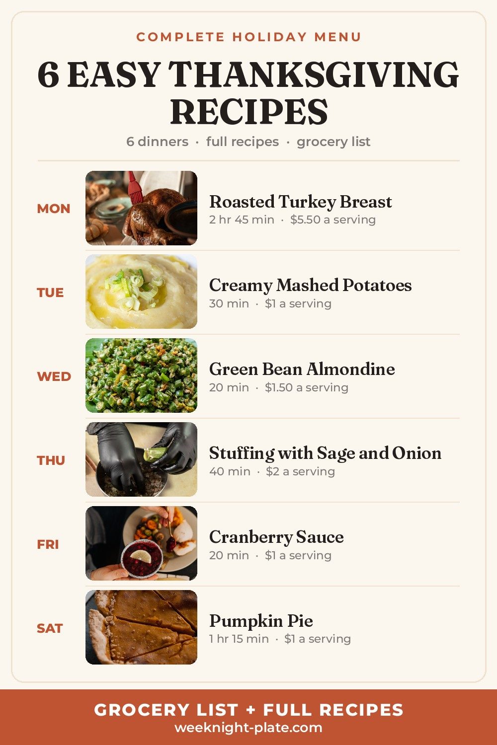 Thanksgiving Menu: 6 Delicious Recipes to Feed Your Family